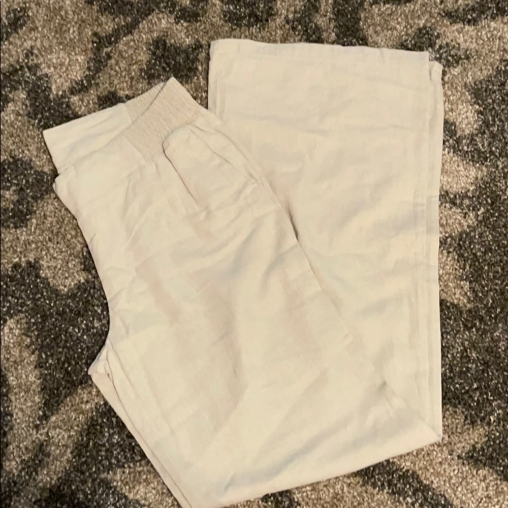 Wide leg Linen pants
